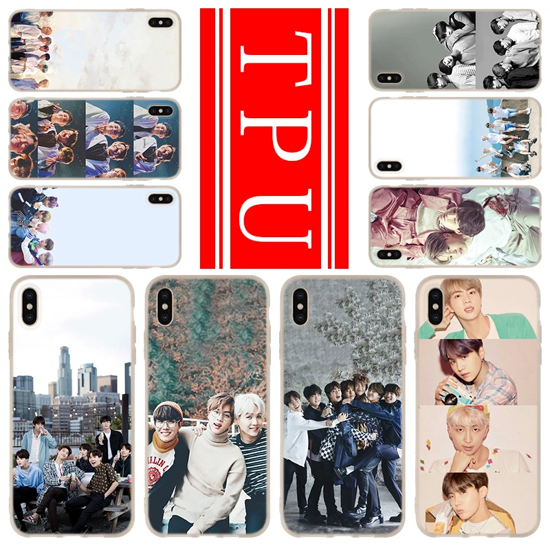 

Fashion Phone For iPhone 11 Pro XR X XS Max Case Cover For iPhone 6S 6 7 8 Plus 4 4S 5 5S SE Bangtan Boys Jimin Suga