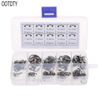 200Pcs/Set Stainless Steel E-Type Circlips Assortment Case M1.5-M10 Spring Retainer Ring
200Pcs/Set Stainless Steel E-Type Circlips Assortment Case M1.5-M10 Spring Retainer Ring