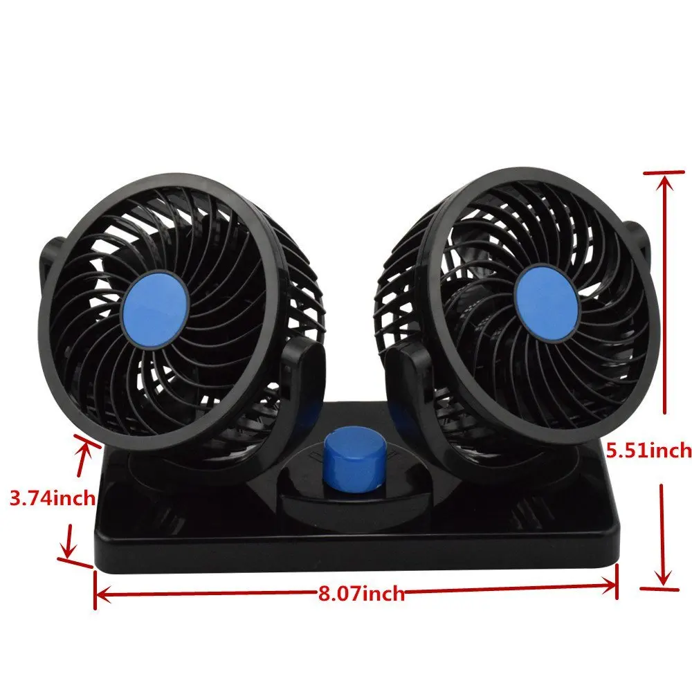 Mini Car Fan 12v Air Circulator 360 Degree Adjustable Rotatable dual Head Summer Car Fan Cooler Usb Plug Car Accessories
Mini Car Fan 12v Air Circulator 360 Degree Adjustable Rotatable dual Head Summer Car Fan Cooler Usb Plug Car Accessories