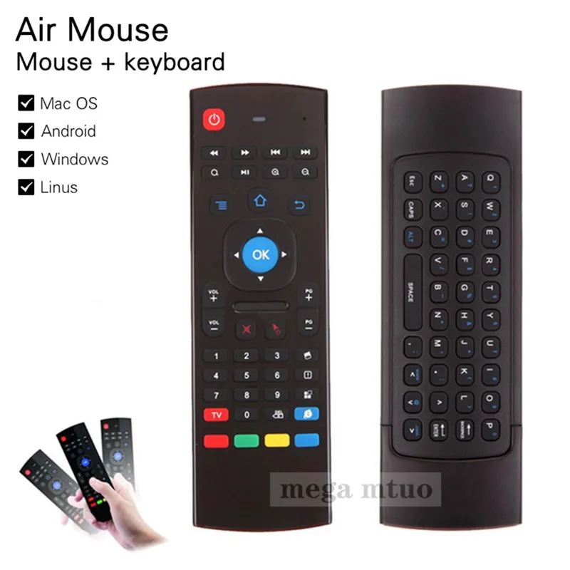 MX3 MX3-A Air Mouse Mini Wireless Keyboard Smart Remote Control 2.4G IR Learning Fly Air Mouse For Android TV Box
MX3 MX3-A Air Mouse Mini Wireless Keyboard Smart Remote Control 2.4G IR Learning Fly Air Mouse For Android TV Box