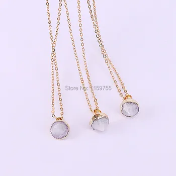 6Pcs Small Size Gold Color Natural Moonstone Pendants Chain Necklace Fashion Jewelry High Quality
6Pcs Small Size Gold Color Natural Moonstone Pendants Chain Necklace Fashion Jewelry High Quality