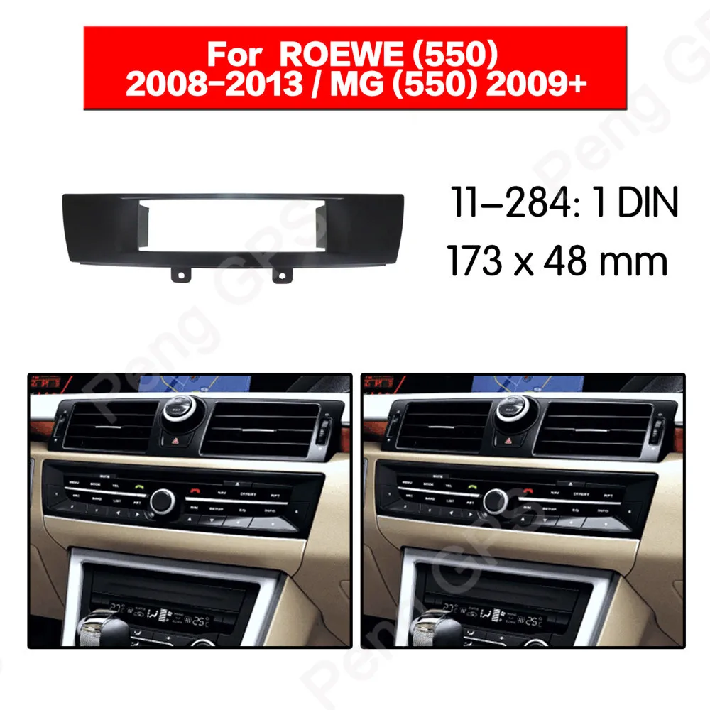 

1 DIN 11-284 Car Radio stereo Fitting installation adapter fascia For ROEWE(550) 2008-2013 MG(550) 2009+ 173*48mm frame Audio