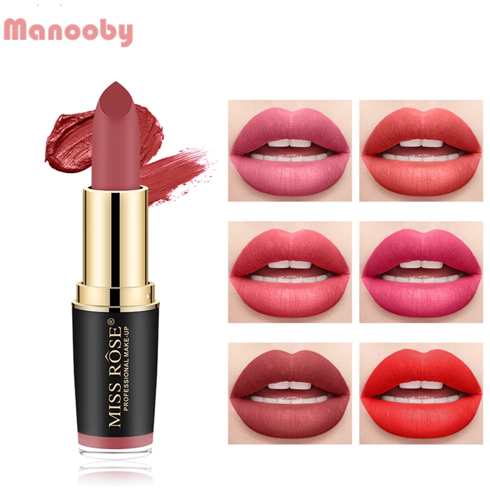 Professional Matte Lipstick Cosmetic Waterproof Long Lasting Pigment Miss Rose Brand Sexy Red Lip Matte Lipstick
Professional Matte Lipstick Cosmetic Waterproof Long Lasting Pigment Miss Rose Brand Sexy Red Lip Matte Lipstick