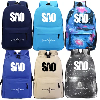 High Quality Sword Art Online Teen School Rucksack Student Boys Girls Book Mochila Fashion New Pattern Men Women Laptop Backpack
High Quality Sword Art Online Teen School Rucksack Student Boys Girls Book Mochila Fashion New Pattern Men Women Laptop Backpack