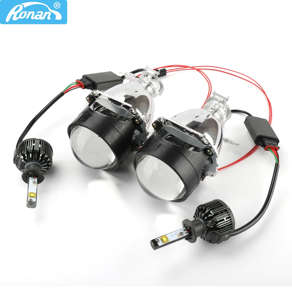 RONAN Mini H1 Ver 8.1 Projector Lens Bi led Retrofit H4 H7 Headlamp use LED Turbo V16 H1 6000K auto headlight Car Styling 
RONAN Mini H1 Ver 8.1 Projector Lens Bi led Retrofit H4 H7 Headlamp use LED Turbo V16 H1 6000K auto headlight Car Styling
