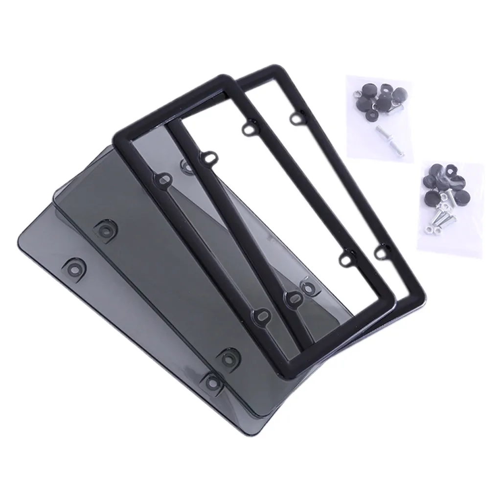 License Plate Cover Frame Shield Combo 2-Pack Premium Shield and Frame fit all standard 6x12 inch novelty/license plates
License Plate Cover Frame Shield Combo 2-Pack Premium Shield and Frame fit all standard 6x12 inch novelty/license plates
