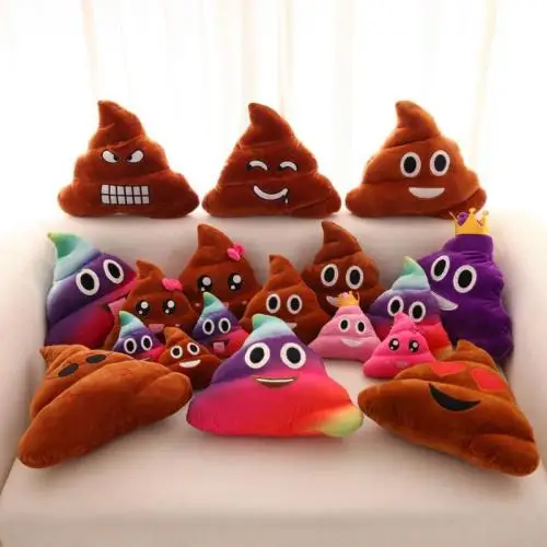 

20cm Cute Poop Poo Family Smile Emoji Emoticon Doll Pillow Decorative Stuffed Plush Toy Soft Pillows