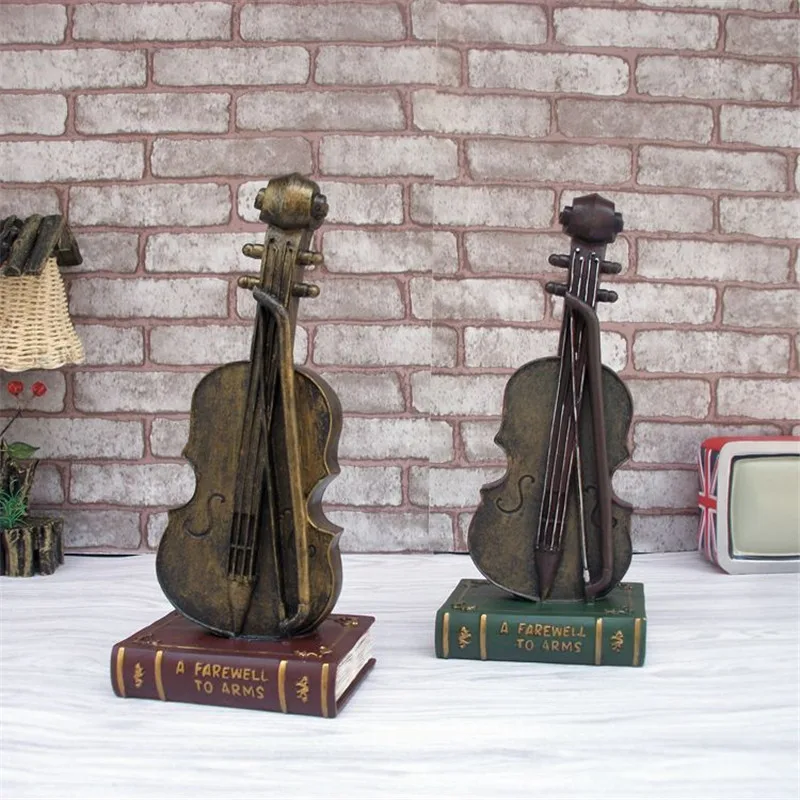 Image Home Decoration Vintage Money Box Coin Save Large Piggy Bank Violin on Dictionary Money Box Coin Bank For Christmas Gift Cashbox