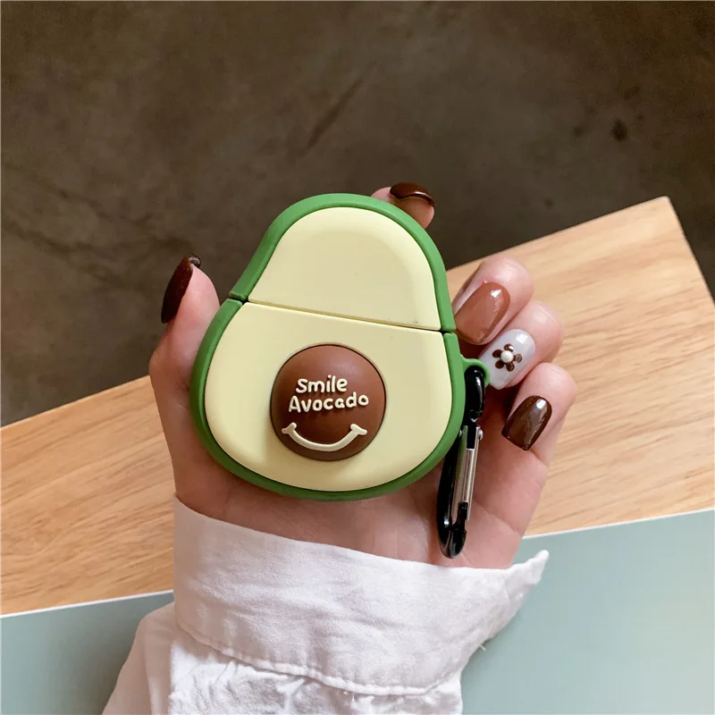 Cute 3D Smile Avocado Protective Case For Airpod Flower Earphone Cases For Apple Airpods Accessories Protect Cover with Keychain
Cute 3D Smile Avocado Protective Case For Airpod Flower Earphone Cases For Apple Airpods Accessories Protect Cover with Keychain