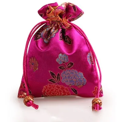 Thicken Peony Flower Small Jewelry Gift Bag Drawstring Silk Brocade Packaging Pouch Trinket perfume Makeup Tools Storage Pocket
Thicken Peony Flower Small Jewelry Gift Bag Drawstring Silk Brocade Packaging Pouch Trinket perfume Makeup Tools Storage Pocket