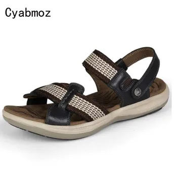 Cyabmoz Brand Big Size 38-47 Men Summer Sandals Fisherman Shoes For Men's Fashion Comfortable Seaside Beach Flats Slippers 2017
Cyabmoz Brand Big Size 38-47 Men Summer Sandals Fisherman Shoes For Men's Fashion Comfortable Seaside Beach Flats Slippers 2017