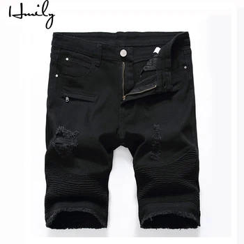 HMILY New Fashion Leisure Mens Ripped Short Jeans Brand Clothing Summer Cotton Shorts Breathable Tearing Denim Shorts Male
HMILY New Fashion Leisure Mens Ripped Short Jeans Brand Clothing Summer Cotton Shorts Breathable Tearing Denim Shorts Male