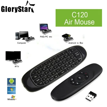 2.4Ghz Fly Air Mouse Wireless Keyboard C120 T10 gamer 3 axes Gyroscope Remote Control For android TV Box Mac MINI PC Set-Top box
2.4Ghz Fly Air Mouse Wireless Keyboard C120 T10 gamer 3 axes Gyroscope Remote Control For android TV Box Mac MINI PC Set-Top box