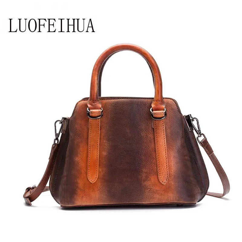 LUOFEIHUA 2019 new fashion shoulder bag retro hand-brushed handbag First layer cowhide ladies messenger bag Designer bag
LUOFEIHUA 2019 new fashion shoulder bag retro hand-brushed handbag First layer cowhide ladies messenger bag Designer bag