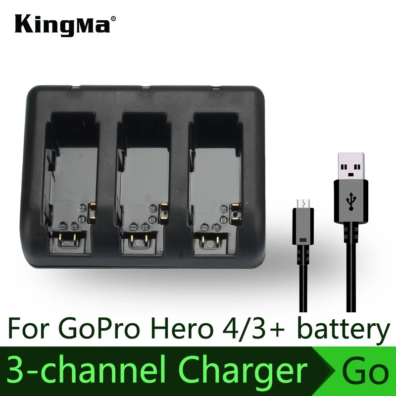 KingMa FOR gopro hero4 3+ 3 3-Channel charger for GoPro HERO4 AHDBT-401 for GoPro HD HERO3+ HERO3 AHDBT-201 AHDBT-301 AHDBT-302
KingMa FOR gopro hero4 3+ 3 3-Channel charger for GoPro HERO4 AHDBT-401 for GoPro HD HERO3+ HERO3 AHDBT-201 AHDBT-301 AHDBT-302