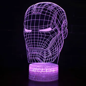 Iron man mask theme 3D Lamp LED night light 7 Color Change Touch Mood Lamp Christmas present Dropshippping
Iron man mask theme 3D Lamp LED night light 7 Color Change Touch Mood Lamp Christmas present Dropshippping