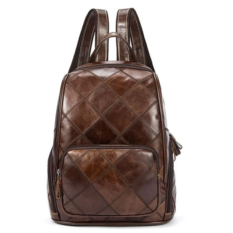 Plaid Women Backpack Genuine Leather Backpack for Teenage Girls Backpacks Female School Bags Leather Laptop Backpacks
Plaid Women Backpack Genuine Leather Backpack for Teenage Girls Backpacks Female School Bags Leather Laptop Backpacks