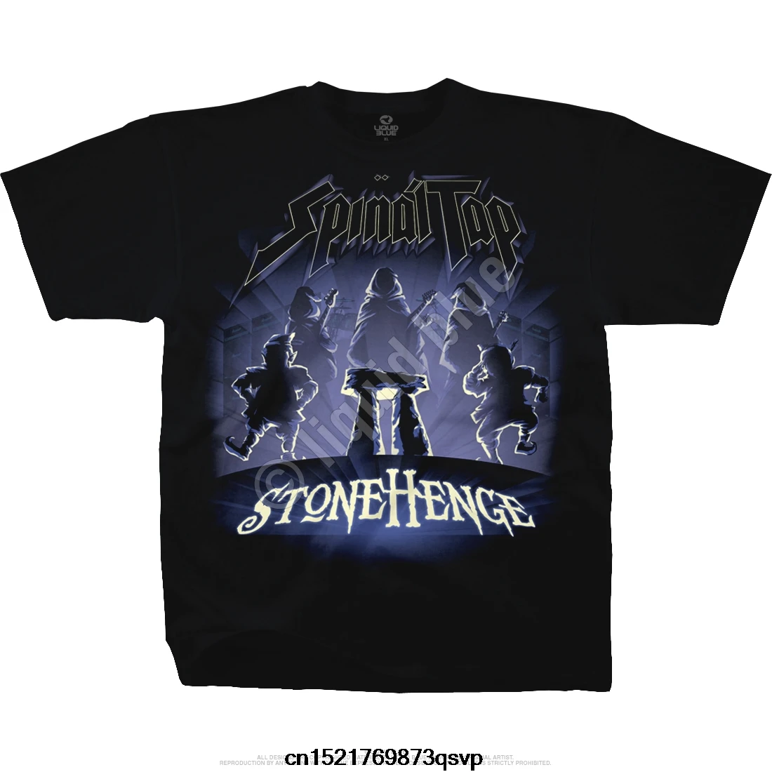 Возьмите забавная Футболка мужская новинка футболка Spinal Tap Стоунхендж черная