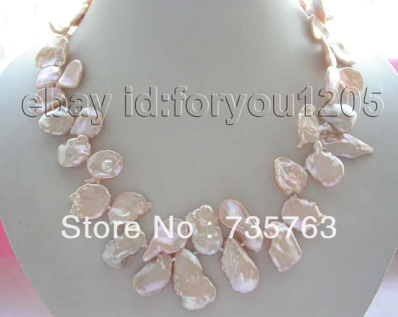 xiuli 00235 18" Natural 25mm Pink Reborn Keshi Petal Pearl Necklace 14KGP!
xiuli 00235 18" Natural 25mm Pink Reborn Keshi Petal Pearl Necklace 14KGP!