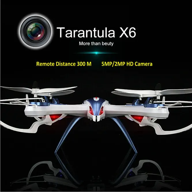 YiZhan Tarantula X6 4-Axis RC Helicopter Drone Toy Model Can Add Wide Angle 5MP Or 2 MP Camera With Long Remote Distance 300M
YiZhan Tarantula X6 4-Axis RC Helicopter Drone Toy Model Can Add Wide Angle 5MP Or 2 MP Camera With Long Remote Distance 300M
