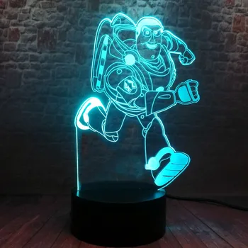 Running Buzz Lightyear Cartoon Figurines Model 3D Illusion LED Lamp 7 Colors Changing NightLight Toy Story 4 Anime Figure Toys
Running Buzz Lightyear Cartoon Figurines Model 3D Illusion LED Lamp 7 Colors Changing NightLight Toy Story 4 Anime Figure Toys