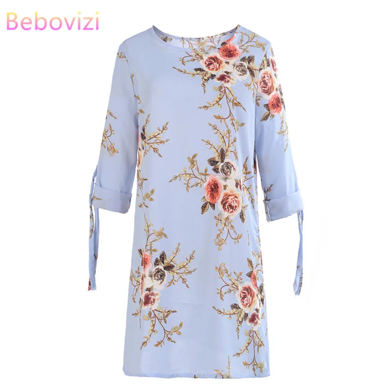 Bebovizi Women New 2019 Summer Fashion Straight Plus Size Elegant Flower Print Dress Casual Office Vintage Light blue Dresses
Bebovizi Women New 2019 Summer Fashion Straight Plus Size Elegant Flower Print Dress Casual Office Vintage Light blue Dresses