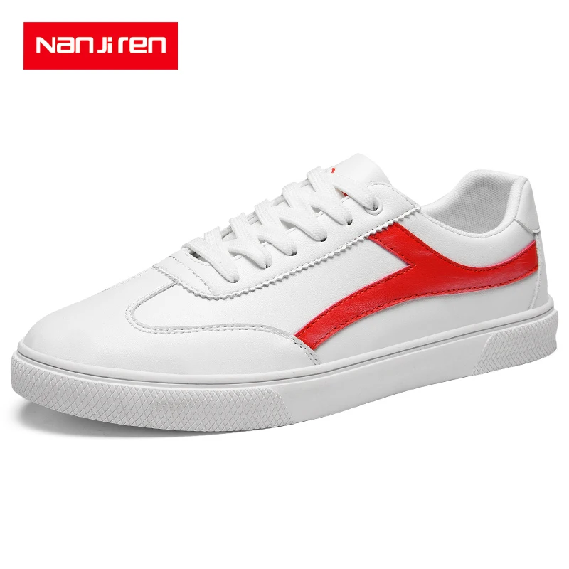 Nanjiren Men's Shoes Lace-Up White Black Style Light Breathable Fashion Sneakers Vulcanized Shoes
Nanjiren Men's Shoes Lace-Up White Black Style Light Breathable Fashion Sneakers Vulcanized Shoes