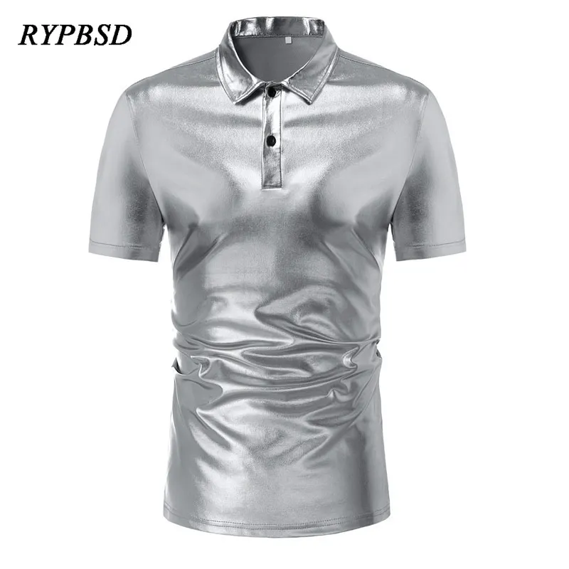 Summer New Fashion Shiny Gold Silver Black Casual Shirt Men Short Sleeve camisa masculina social slim fit Party Dress Shirt Men
Summer New Fashion Shiny Gold Silver Black Casual Shirt Men Short Sleeve camisa masculina social slim fit Party Dress Shirt Men