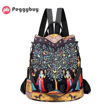 Ladies Fashion New Multifunctional Anti-Theft Travel Backpack Casual Oxford Print Women School Shoulder Bag Mochila Feminina 
Ladies Fashion New Multifunctional Anti-Theft Travel Backpack Casual Oxford Print Women School Shoulder Bag Mochila Feminina