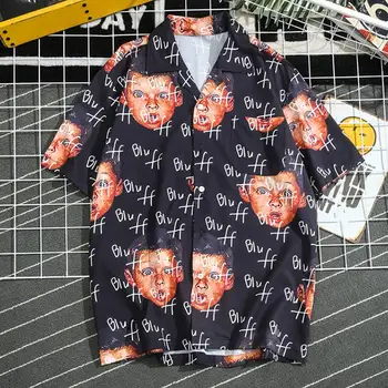 Bluff Boy Print Mens Beach Shirt Short Sleeve Turn Down Collar Loose Man Streetwear Shirts 2020 Summer Fashion Men Casual Blouse
Bluff Boy Print Mens Beach Shirt Short Sleeve Turn Down Collar Loose Man Streetwear Shirts 2020 Summer Fashion Men Casual Blouse