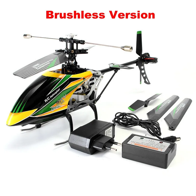 WLtoys V912 4CH Brushless RC Helicopter With Gyro 360 3D Flips BNF for Kids Toys Gift