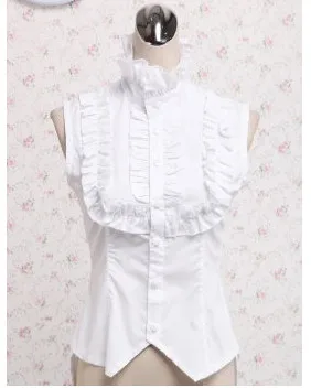 2017 New White Cotton Lolita Shirt with lace daily wear close-fitting sleeveless lolita customize for plus size adults
2017 New White Cotton Lolita Shirt with lace daily wear close-fitting sleeveless lolita customize for plus size adults