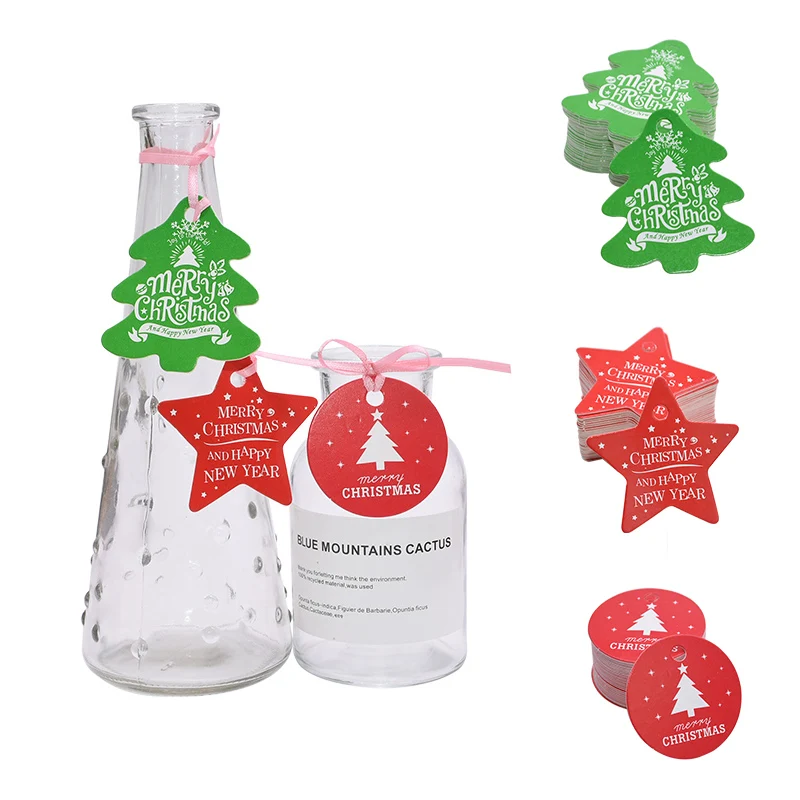 50pcs Merry Christmas And Happy New Year Hang Tags Christmas Tree Star Circle Shape Paper Card Label Tags Gift Wrapping Supplies
50pcs Merry Christmas And Happy New Year Hang Tags Christmas Tree Star Circle Shape Paper Card Label Tags Gift Wrapping Supplies