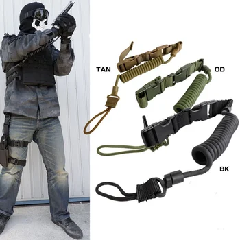 CQC Airsoft Military Combat Sling Telescopic Tactical Hunting Pistol Hand Gun Secure Lanyard Spring Sling Strap With Magic Tape
CQC Airsoft Military Combat Sling Telescopic Tactical Hunting Pistol Hand Gun Secure Lanyard Spring Sling Strap With Magic Tape