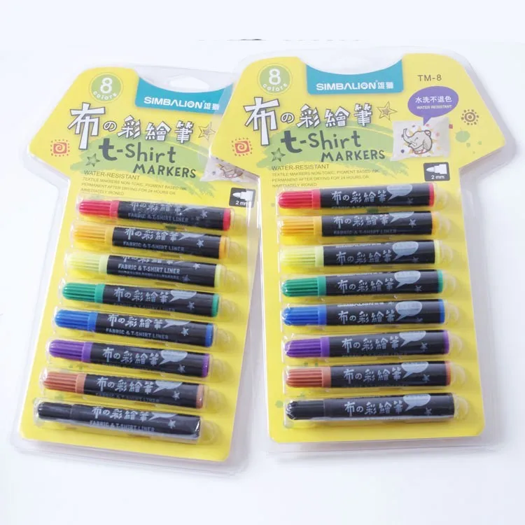 8pcs/set DIY Fabric and T-shirt Liner Textile Marker 8 colors Paint Non-toxic Pigment-based Ink Color Art Set S19117
8pcs/set DIY Fabric and T-shirt Liner Textile Marker 8 colors Paint Non-toxic Pigment-based Ink Color Art Set S19117