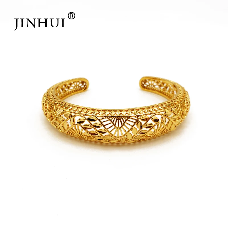 Jin Hui New Fashion lady Luxury Gold Color Jewelry adjustable Bangles Ethiopian African Women Dubai Bracelet Party wedding Gifts
Jin Hui New Fashion lady Luxury Gold Color Jewelry adjustable Bangles Ethiopian African Women Dubai Bracelet Party wedding Gifts