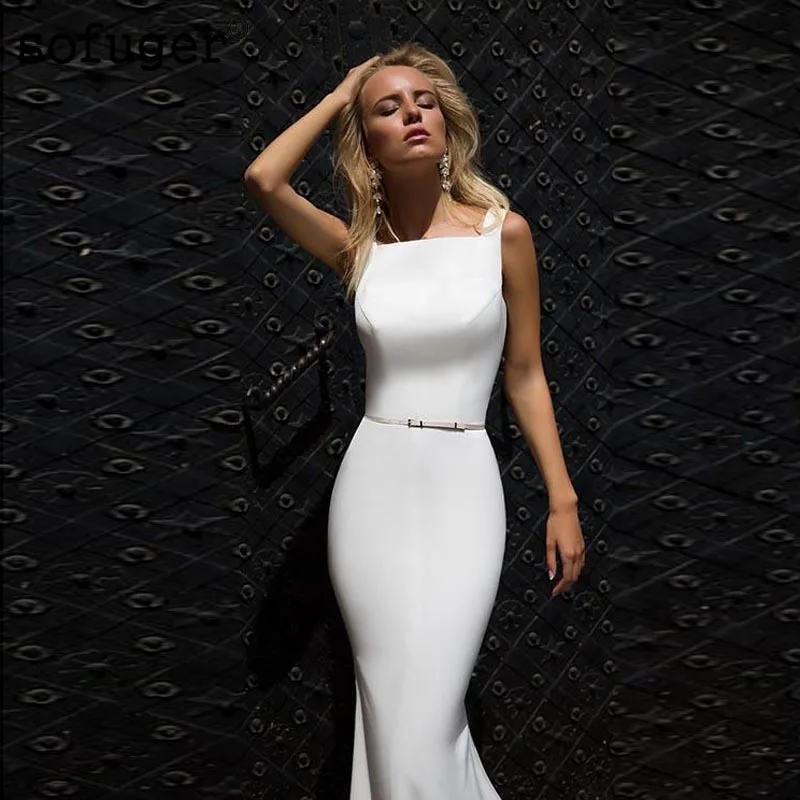 White Wedding Dress Little Bow Back Mermaid Backless Satin Bridal Gown Wedding Dresses Vestidos de Noivas Custom
White Wedding Dress Little Bow Back Mermaid Backless Satin Bridal Gown Wedding Dresses Vestidos de Noivas Custom