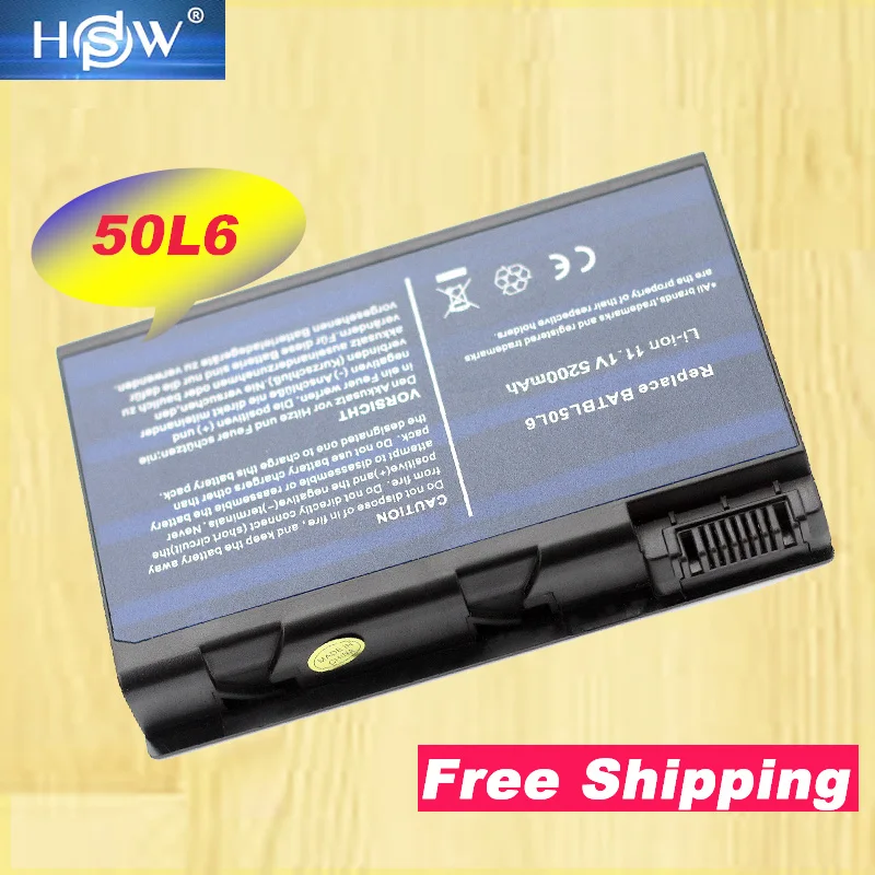 HSW 6CELL 5200mAh BATBL50L6 laptop battery compatible for ACER Aspire 3100 3690 5100 5110 5610 5630 5680 free Shipping
HSW 6CELL 5200mAh BATBL50L6 laptop battery compatible for ACER Aspire 3100 3690 5100 5110 5610 5630 5680 free Shipping
