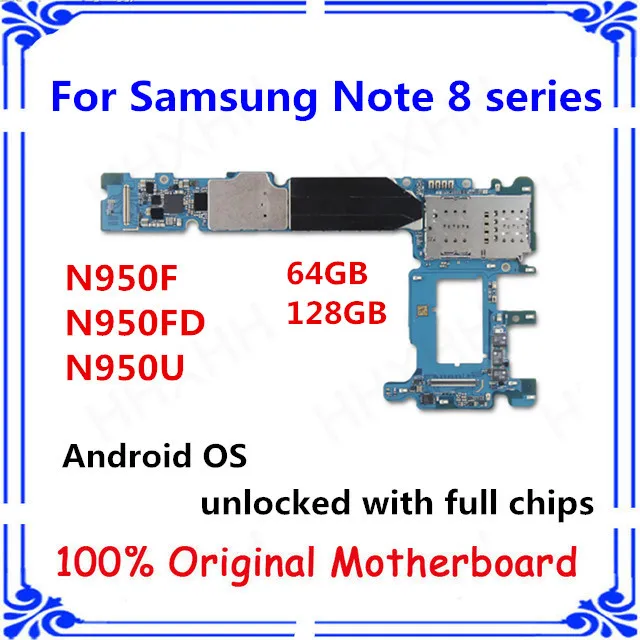 Unlocked for Samsung note 8 N950F N950FD N950U motherboard 64gb 128gb Original panel with chip Android card N950F N950FD N950U
Unlocked for Samsung note 8 N950F N950FD N950U motherboard 64gb 128gb Original panel with chip Android card N950F N950FD N950U