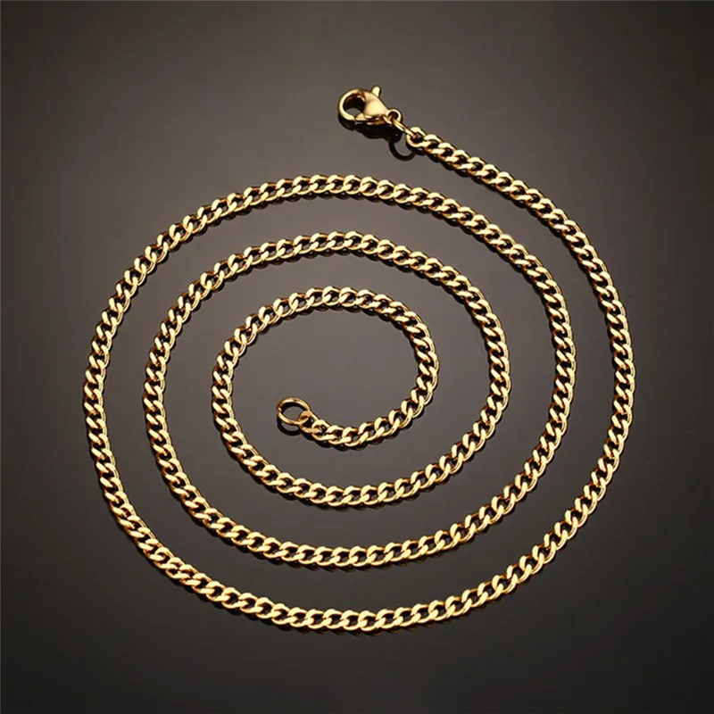 Romad New Silver/ Gold/Gun black Titanium Steel Necklace Men Jewelry Mens Curb Necklace Long 60cm Link Chains
Romad New Silver/ Gold/Gun black Titanium Steel Necklace Men Jewelry Mens Curb Necklace Long 60cm Link Chains