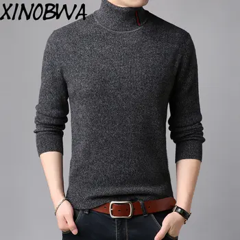 New Arrival Mens Fashion Winter Turtleneck Slim 100% Wool Knitted Sweater Male Solid Plus Size Long Sleeve Pullover guarda roupa
New Arrival Mens Fashion Winter Turtleneck Slim 100% Wool Knitted Sweater Male Solid Plus Size Long Sleeve Pullover guarda roupa