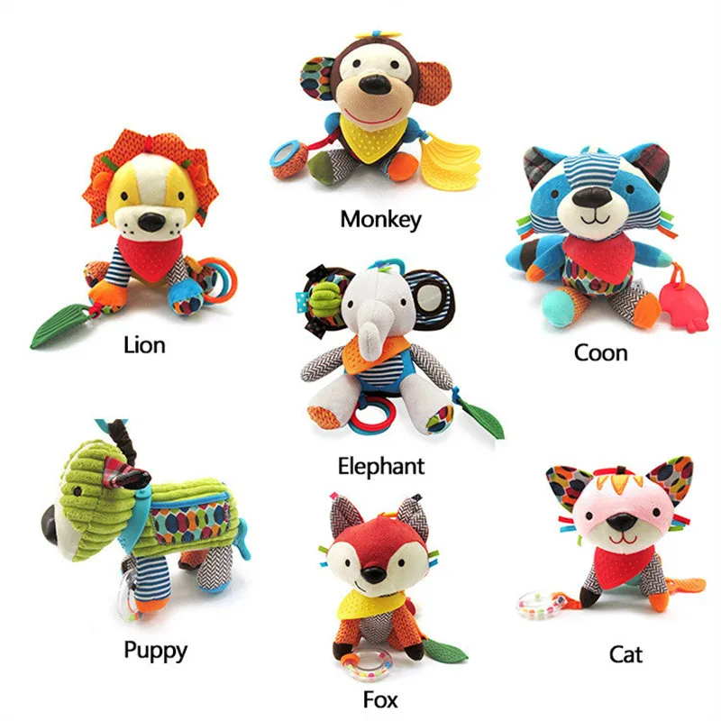 Baby Toy Plush Teether Hanging Bed Pendant Safe Around Crib Revolves Stuffed Stroller Rattles Animal Doll
Baby Toy Plush Teether Hanging Bed Pendant Safe Around Crib Revolves Stuffed Stroller Rattles Animal Doll