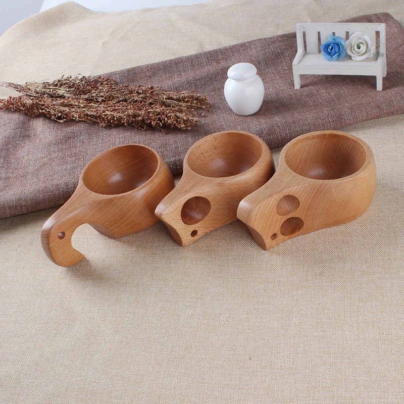 ZAKKA Kuksa Beech Wood Double Hole Cup Handmade Wooden Tableware Elephant Nose Natural Beech Cup Finland Nordic Style Gift
ZAKKA Kuksa Beech Wood Double Hole Cup Handmade Wooden Tableware Elephant Nose Natural Beech Cup Finland Nordic Style Gift