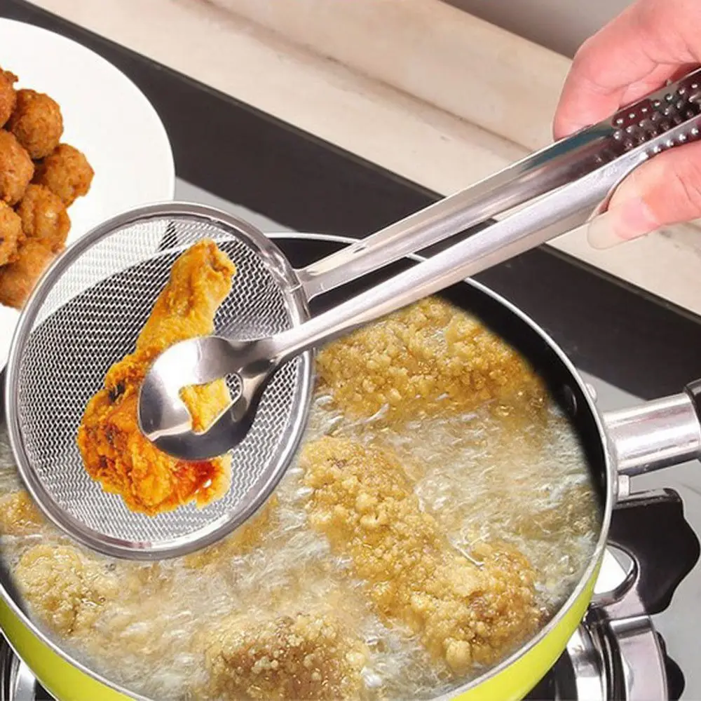 1PC Multi-functional Filter Spoon With Clip Food Kitchen Oil-Frying BBQ Filter stainless steel clamp strainer set Kitchen tools
1PC Multi-functional Filter Spoon With Clip Food Kitchen Oil-Frying BBQ Filter stainless steel clamp strainer set Kitchen tools