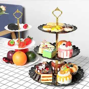 European Fruit Plate Three - Layer Snack Rack Living Room Fruit Bowl Wedding Cake Rack Candy Rack 3 - Tier Cake Stand
European Fruit Plate Three - Layer Snack Rack Living Room Fruit Bowl Wedding Cake Rack Candy Rack 3 - Tier Cake Stand