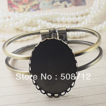 Free shipping!!!!Antique Bronze Plated double Insize 30x40mm Lace base blank settings Bangle
Free shipping!!!!Antique Bronze Plated double Insize 30x40mm Lace base blank settings Bangle
