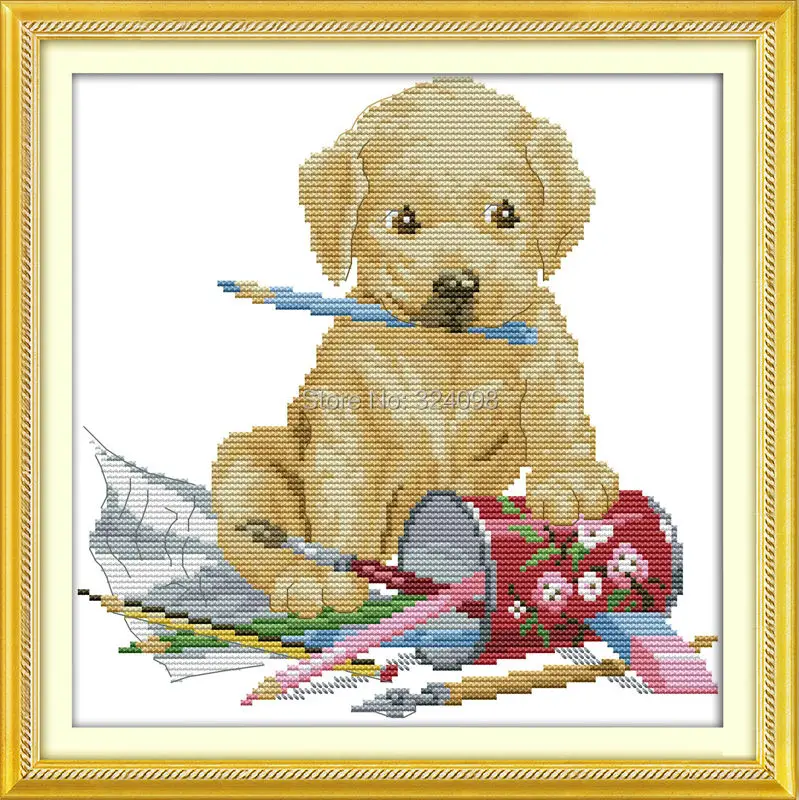 Wholesale Needlework,Stitch,DIY 14CT DMC Cross Stitch,Sets For Embroidery Kits,The dog painting Patterns Counted Cross-Stitching
Wholesale Needlework,Stitch,DIY 14CT DMC Cross Stitch,Sets For Embroidery Kits,The dog painting Patterns Counted Cross-Stitching