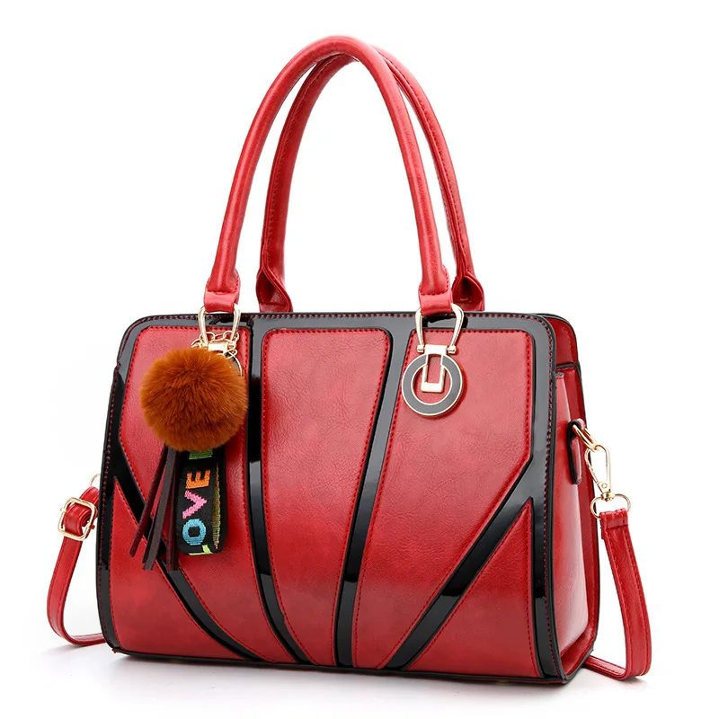 Fashion Hit Color women Handbags PU Leather Hair Ball Charm Tote Bag Female 2019 New Shoulder Bags Lady PU Leather Messenger Bag
Fashion Hit Color women Handbags PU Leather Hair Ball Charm Tote Bag Female 2019 New Shoulder Bags Lady PU Leather Messenger Bag