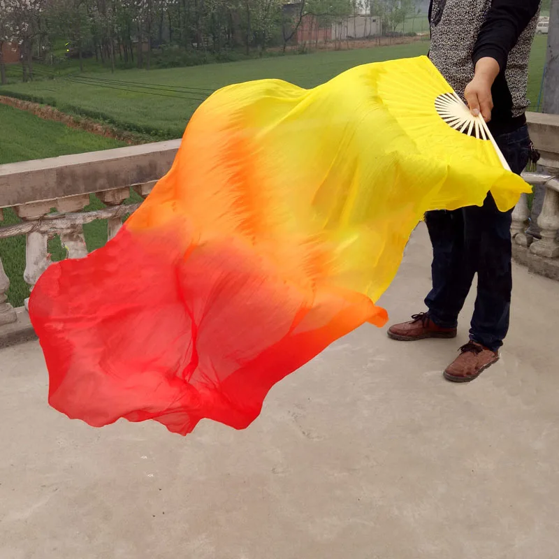 Beautiful Silk Three Color Gradient Flame Dance Fan Hand Folding Bamboo Fan Decoration Fan for Ladies Womens Home Crafts
Beautiful Silk Three Color Gradient Flame Dance Fan Hand Folding Bamboo Fan Decoration Fan for Ladies Womens Home Crafts