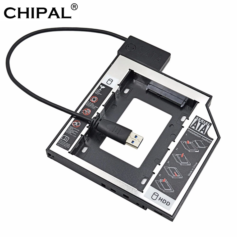 CHIPAL SATA to USB Adapter USB 3.0 to SATA 13Pin Cable with LED Indicator for Laptop ODD Optical Bay for 2nd HDD Caddy Adapter
CHIPAL SATA to USB Adapter USB 3.0 to SATA 13Pin Cable with LED Indicator for Laptop ODD Optical Bay for 2nd HDD Caddy Adapter